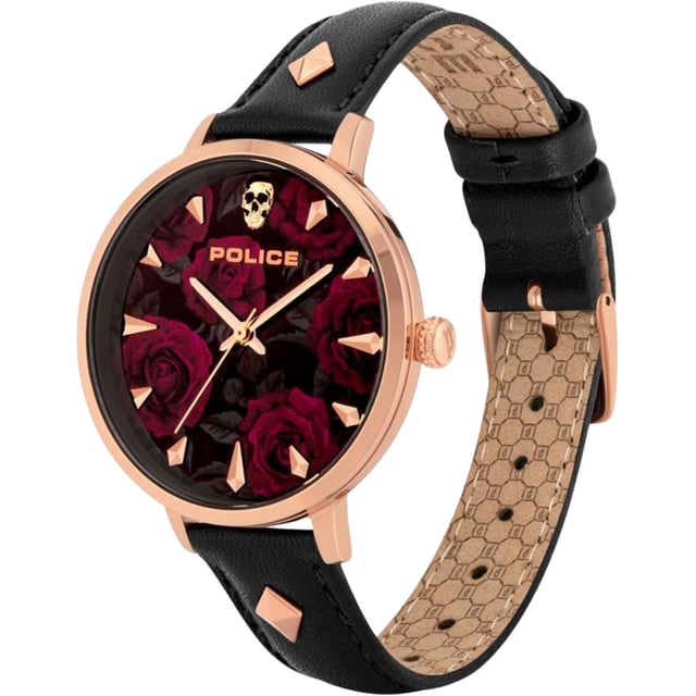 POLICE PL16034MSR.02 Uhr Frau Quarz• Material: Edelstahl• Glas: Mineral• Armband: Leder• Farbe: Rosegold• Wasserbeständigkeit: 0 m (0 ATM)• Gehäusegröße: 36 mm