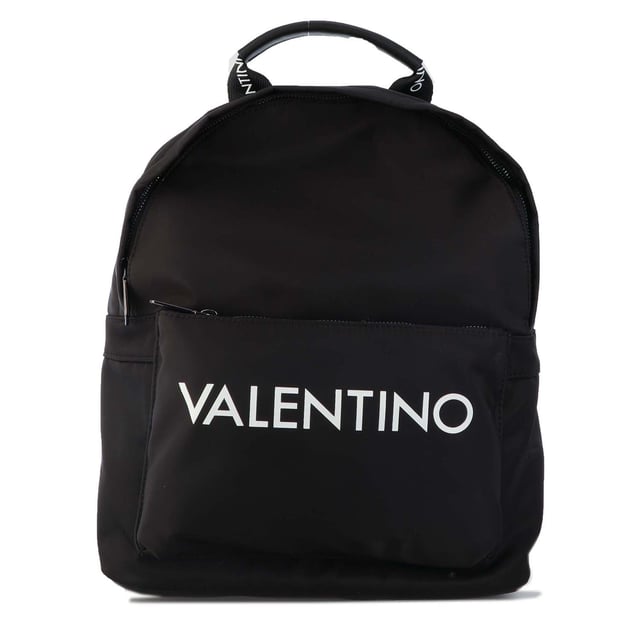 Mens Valentino Crossbody Bag in black.- Spacious main compartment  suitable for a4 documents.- Backpack straps: padded  breathable padded.- One zip pocket on the front.- Closes with zipper.- Padded laptop compartment.- Padded compartment for tablet - iPad.- Fittings of anthracite-coloured metal.- 90% Nylon  10% Polyurethane.- Ref: VBS47301