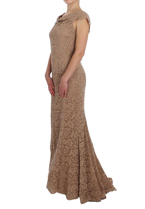 Marke: Dolce & Gabbana  
Stil: Maxi-Sheath-Kleid  
Farbe: Pink  
Material: 55% Baumwolle, 20% Nylon, 25% Viskose  
Futter: 96% Seide, 4% Elastan  
Seidiger Stretch-Innenfutter für zusätzlichen Komfort  
Reißverschluss hinten für ein einfaches Anziehen  
Logodetails auf dem Kleid  
Hergestellt in Italien  