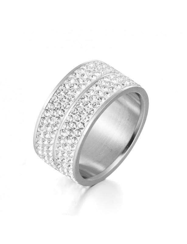 Med sin dubbla rad av bohemiska kristaller är vår Jullia ring perfekt för dig. Den kommer att få dig att skina briljant. En mycket fin presentidé.