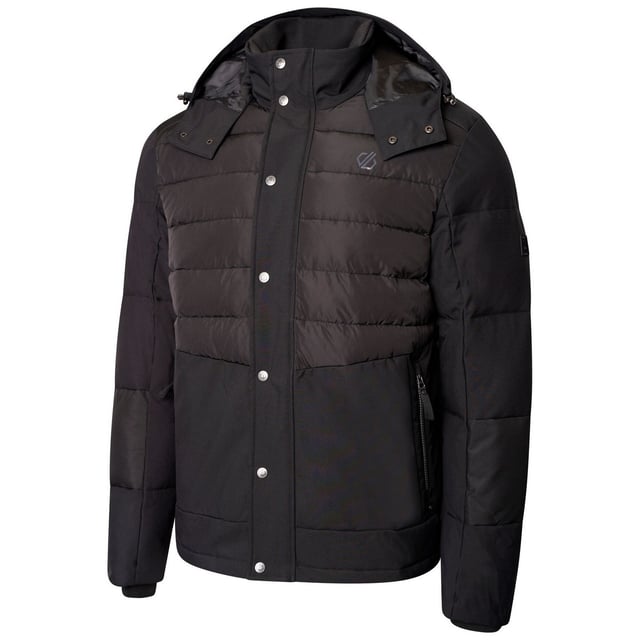 Lining: Quilted. Design: Logo. Fabric Technology: Ared 20/20, Breathable, Four Way Stretch, Moisture Wicking, Waterproof. Badge, Insulated, Stitched Baffles, Storm Flap. Neckline: Hooded, Knitted. Cuff: Knitted. Sleeve-Type: Long-Sleeved. Pockets: 2 Zip Pockets, 1 Internal Pocket. Fastening: Full Zip, Stud. Sustainability: Made from Recycled Materials.