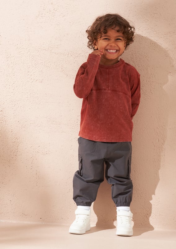 With an elasticated waist to keep them secure through all adventures. our new trousers are the perfect everyday style. Crafted from crisp paper poplin and cut to a relaxed fit. they'll be the coolest kids in the playground!.