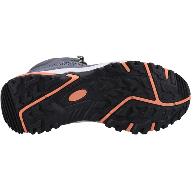 Lightweight and breathable hill and trail walking boot with an eco-conscious upper made from 85% of rPET (recycled plastic bottles). A waterproof membrane keeps feet dry whilst a memory foam foot bed cushions the feet, keeping feet comfortable.