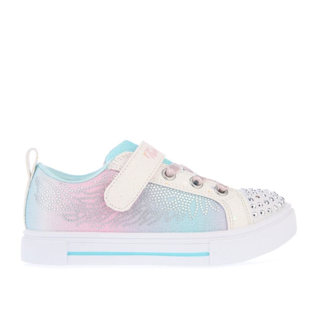 Girl s Skechers Infant Twinkle Sparks Winged Magic Trainers in White