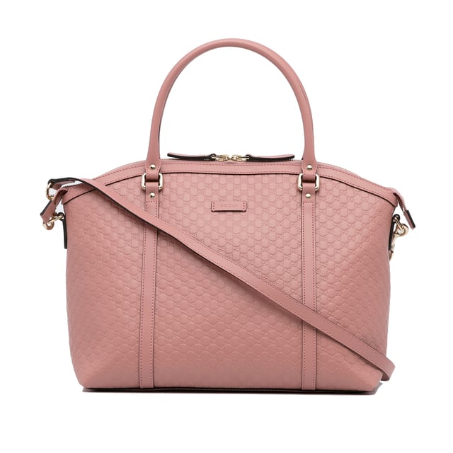 Vintage Gucci Large Microguccissima Dome Satchel Pink