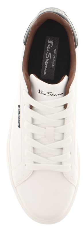 Ben Sherman Mens Shoes Casual Chase white Ben Sherman Mens Shoes Casual Chase White. Synthetic Upper. Synthetic Lining. Rubber Sole. Footwear Sneakers.