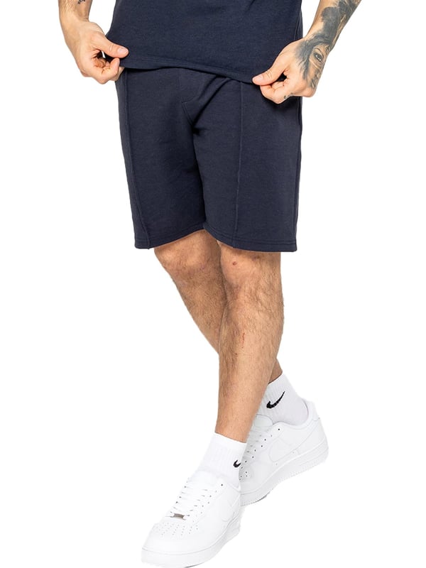 Enzo Mens Casual Stretch Shorts offer comfort and convenience with 2 side & 2 back pockets, elastic waistband & adjustable drawstring, and front pin tuck seam detail for added style and functionality. Perfect for errands or lounging with a practical and stylish design.