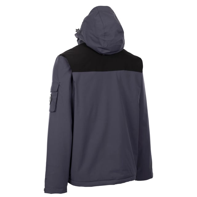 Material: Polyester, TPU Membrane. Lining: Polyamide. Filling: Polyester. Design: Contrast, Plain. Fabric Technology: Water Repellent, Waterproof. Cuff: Adjustable. Neckline: Adjustable, Hooded. Sleeve-Type: Long-Sleeved. Padded. Pockets: 2 Chest Pockets, 2 Lower Pockets, 1 Patch Pocket, Sleeve, 1 Inner Pocket, Zip. Fastening: Adjustable, Full Zip. Hem: Adjustable, Drawcord. XS: 34 in. S: 37 in. M: 40 in. L: 43 in. XL: 46 in. XXL: 48 in.