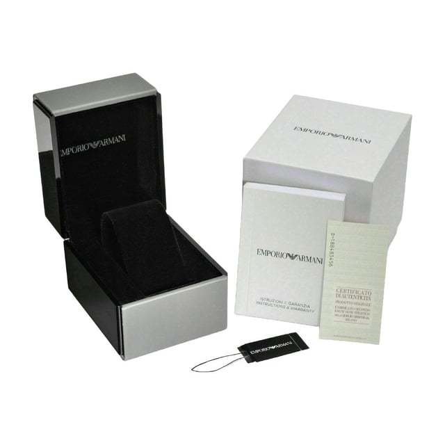 Emporio Armani AR2477 - Reloj para hombre cuarzo acero inoxidable&bull; material: acero inoxidable&bull; cristal: min&egrave;ral&bull; pulsera: acero inoxidable&bull; correa: gris&bull; resistencia al agua: 50 m (5 ATM)&bull; tama&ntilde;o de la caja: 43 mm