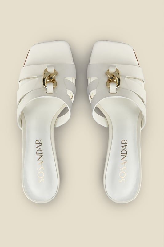 Shadow Chain Luxe Mules