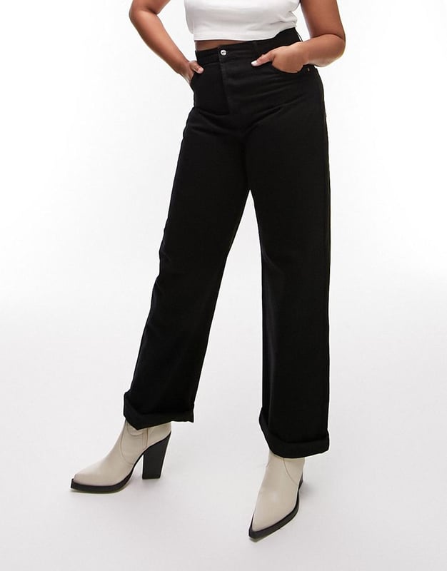 Topshop mom on sale jeans fit