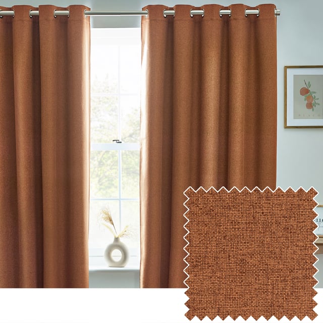 In modern fresh tones, the Dawn blackout eyelet curtains provide both functionality and effectiveness for your home. The soft-textured, temperature regulating marl effect fabric not only keeps out the light, but also ensures your home is cool in summer and warm in winter.