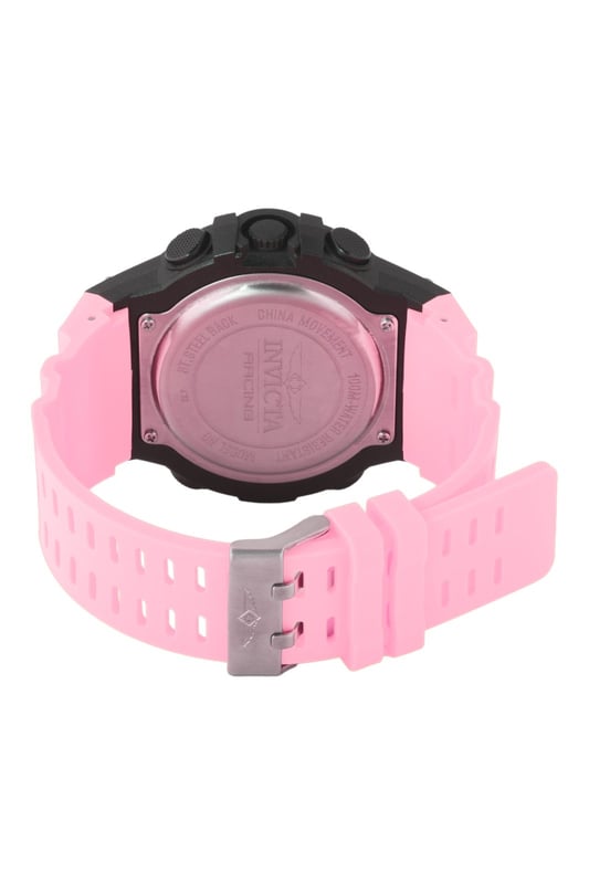 El Invicta 48051 tiene una caja de plastico de 52 millimetros con una esfera negro.
Esta modelo funciona con un movimiento de Cuarzo preciso.
Resistencia a la presión de aqua de 10 bares.
Este modelo es parte de la colección Invicta Racing.

2 años de garantía Invicta.
