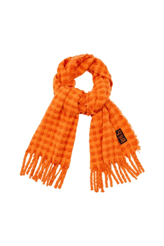 Marca: Desigual   Género: Mujeres   Tipo: Bufandas   Color: Naranja   Patrón: Cuadros   Temporada: Otoño/invierno