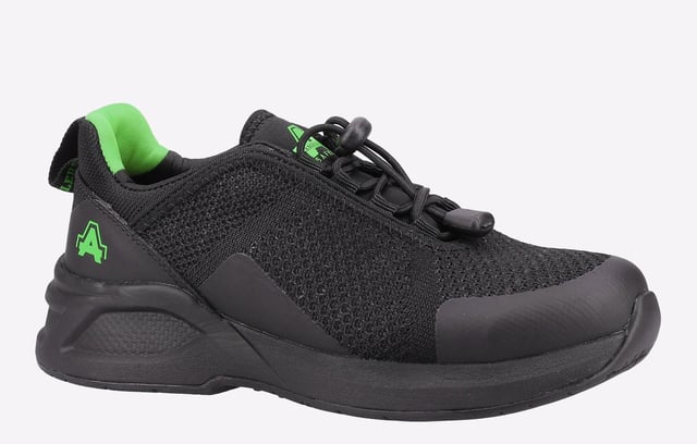 The AS610 Ivy is a women's safety shoe with a 100% recycled woven mesh upper. Its safety features include a steel toe cap and an anti-penetration non-metallic midsole.
- Recycled Breathable, Abrasion Resistant Woven Upper Sewn with Recycled Threads- Recycled Soft Touch/Stretchy Lycra Lining- Low Sew Upper (Minimal Seams)- Pull on Recycled Nylon Webbing Loop at the back- Heat Bonded TPU Toe & Heel Guard- Recycled Mesh Lined Removable PU Footbed- Dual Density Phylon Midsole Enhances Comfort and Reduces Fatigue- 10% Recycled Rubber in Outsole- Non-Marking Outsole- Oil Resistant Outsole