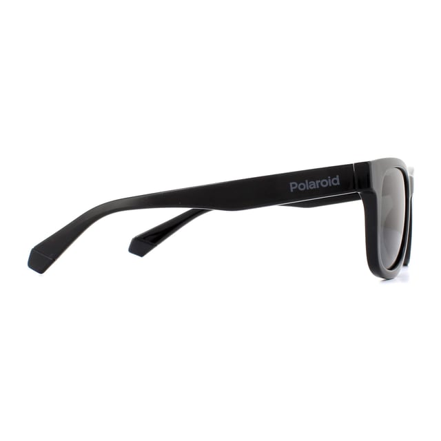 Polaroid Kids Sunglasses 8009/N/NEW 807 M9 Black Grey Polarized are a cool wayfarer style for kids with bright colours from Polaroid. The Polarized lenses will help protect a young person's eyes from glare which is even more important in developing young eyes.