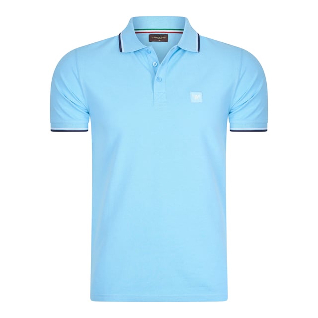 Polo de hombre de la marca Cappuccino Italia. Confeccionados en algodón y poliéster, los polos de Cappuccino Italia tienen un corte regular. El suave algodón proporciona una gran comodidad.  Marca: Cappuccino ItaliaNombre del modelo: Polo Applique PiqueCategoría: polo hombreMateriales: algodón y poliésterColor: azul claro