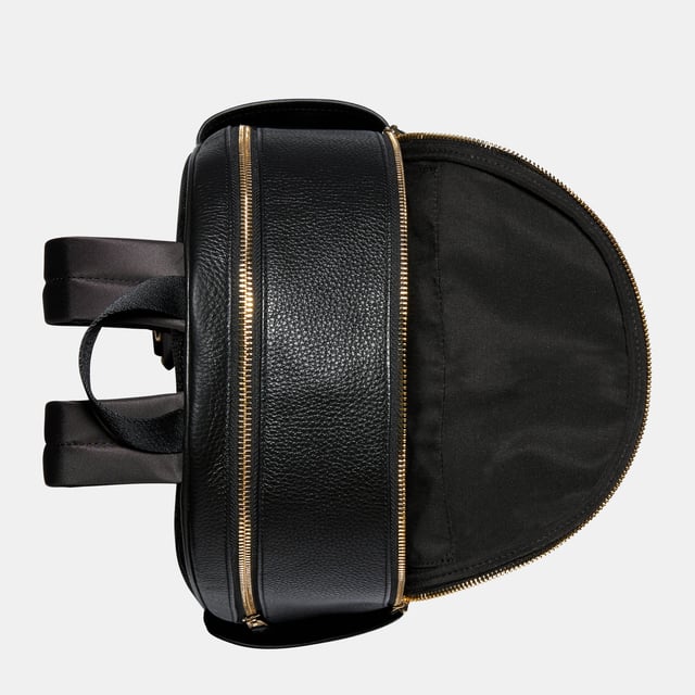 Pebbled Leather Court Backpack Bag