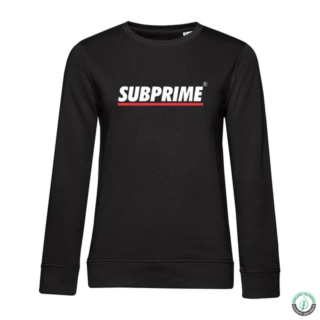 Dames sweater van het merk Subprime. De Sweaters van Subprime zijn gemaakt van 80% organisch katoen en 20% gerecycled polyester, goed voor mens en natuur! Het zachte katoen zorgt voor een heerlijk draagcomfort. De Sweater heeft een normale pasvorm.  Merk: SubprimeModelnaam: Wmn Sweater StripeCategorie: dames SweaterMaterialen: organisch katoen, gerecycled polyesterKleur: zwart