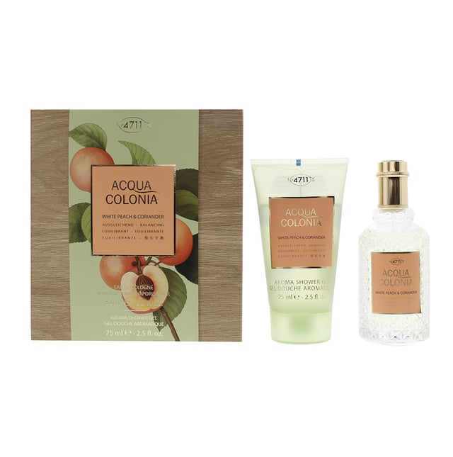 The house of 4711 launched "4711 Acqua Colonia White Peach & Coriander", a unisex fragrance, in 2017. Created by Alexandra Monet "4711 Acqua Colonia White Peach & Coriander" mixes notes of Citruses, Coriander, Green Notes, Herbal notes and White Peach. Peach is the dominant note here, though it's light, soft peach scent that helps make "4711 Acqua Colonia White Peach & Coriander" an ideal scent for every day wear in the warmer months.