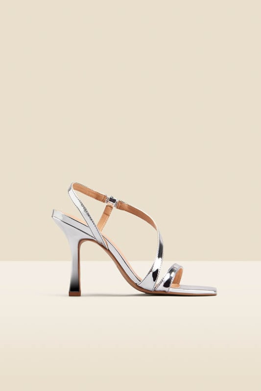 REASONS TO BUY:

Found: your go-to going-out shoe
Square toe, flared heel - so on-trend
Stylish but comfy... just how we like our heels
Outfit-elevating metallic leather
Sexy strappy style
Wear with your favourite jeans or a party-ready LBD