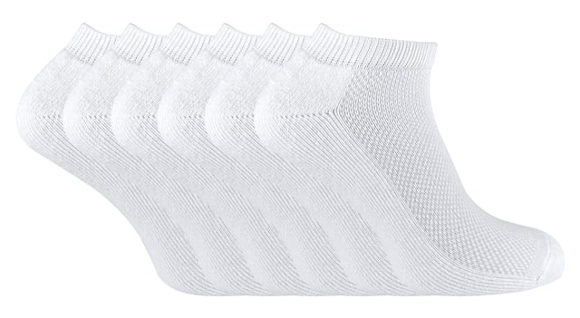 Trainer socks are an essential part of our sock drawers. When the warm summer weather hits we finally start to wear them frequently, not just for sport but for casual everyday wear. But, they might only last one season, especially if they are cheap, low quality and made from regenerated cheap cotton material. We have developed a trainer socks made of luxurious natural bamboo to raise the bar on ordinary cotton socks and improve the quality. Bamboo as a fibre is luxuriously soft thanks to its natural properties and is far superior to cotton. Bamboo also wicks moisture away from the foot naturally. So, if you are sweating a lot because you are playing sports or the weather is scorching hot then you will find that your feet will sweat much less than if you were wearing normal cotton trainer socks. This also means you will have less chance of developing blisters on your feet. Its great incorporating bamboo as a fibre into your socks, but if they are not knitted in the right technical fashion then the bamboo is useless. These socks have a smooth toe seam to reduce irritability around the end of your foot, important especially if you are running or playing sports. These trainer socks also have honeycomb ventilation panels to increase the breathability of the socks to improve their moisture wicking abilities. The top of the socks does not hug your ankle too tightly either to improve comfort. These bamboo trainer socks are available in two colours including black and white. They are available in 2 sizes in 6-11 UK 7-12 US 39-45 EU and 11-14 UK 12-15 US 46-50 EU for additional comfort..