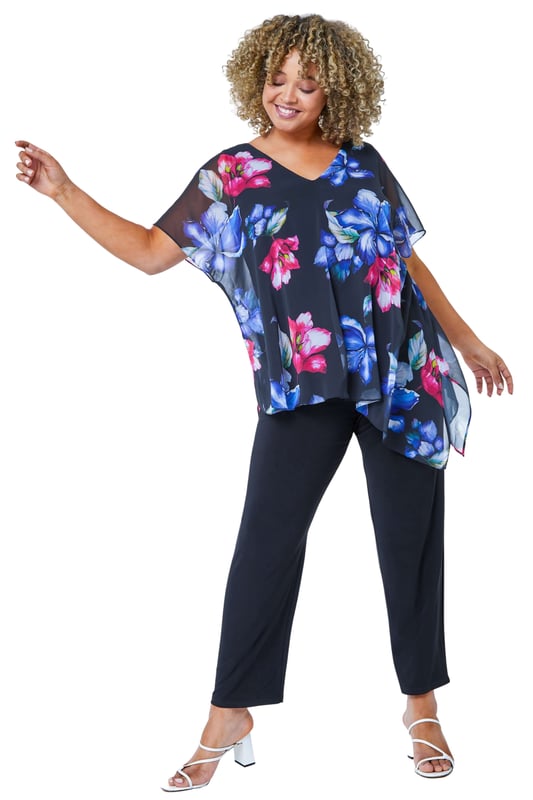Jumpsuit with cheap overlay top