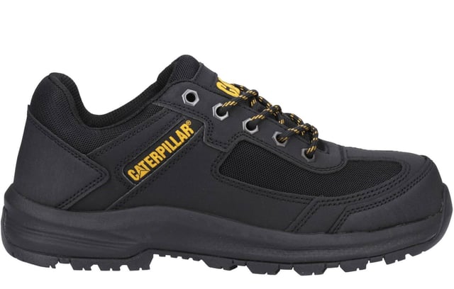Caterpillar Elmore Sicherheitstrainer Herren Wir stellen den Elmore S1P vor, den ultimativen, leichten Sicherheitsschuh für jede Arbeitsumgebung. Diese sportlichen Schuhe sind auf Strapazierfähigkeit und Komfort ausgelegt und schützen Ihre Füße, ohne Kompromisse beim Stil einzugehen. - Obermaterial aus Textil - Schnürverschluss - gepolsterte Ferse und Knöchelkragen - energieabsorbierende Ferse - gepolstertes Fußbett - strapazierfähige Gummilaufsohle - Caterpillar-Branding