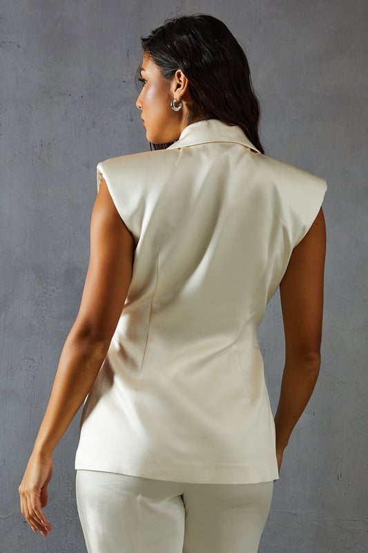 Premium Satin Bonded Waistcoat