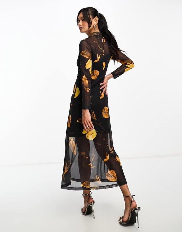 Dresses by AllSaints There's dressing up, then there's this All-over print High neck Long sleeves Regular fitSold By: Asos