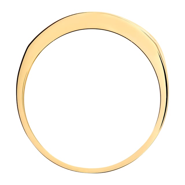 18K (750) witgoud: 2,8 gram; # Diamant: 0,25 ct