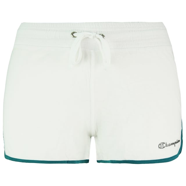 Champion Stretch Waist White Womens Cotton Sports Shorts 105921 006