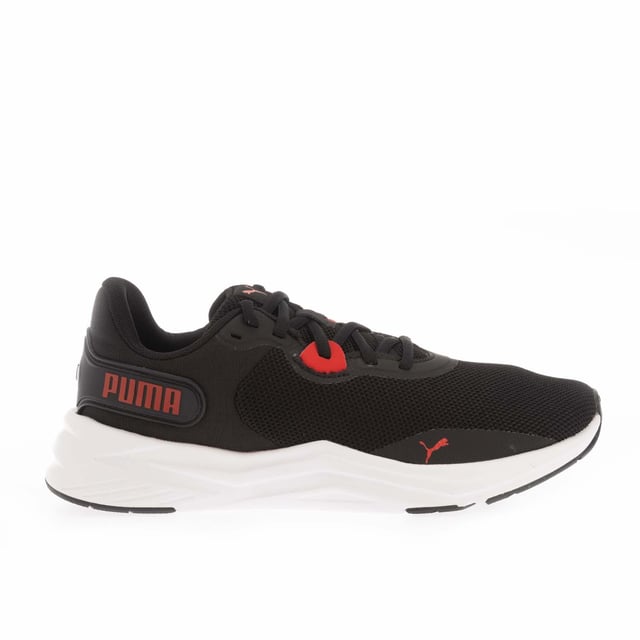 Mens Puma Disperse XT 3 Knit Trainers in black - white.- Textile upper.- Lace fastening.- Lightly padded ankle and tongue.- SoftFoam+ insole for optimal cushioning and comfort.- Reinforced heel.- One-piece CMEVA midsole and outsole.- Rubber pods are strategically placed for durability and traction.- Ref: 37901002