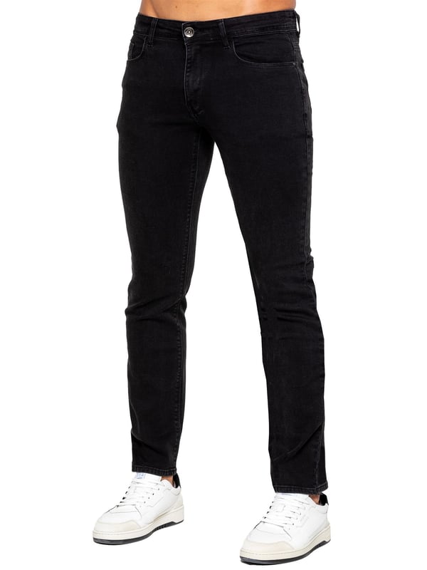 Eto Mens Straight Leg Jeans. Con un diseño de 5 bolsillos. Fácil y cómodo de llevar. Botones y remaches de marca. Ideal para ropa casual o de trabajo.