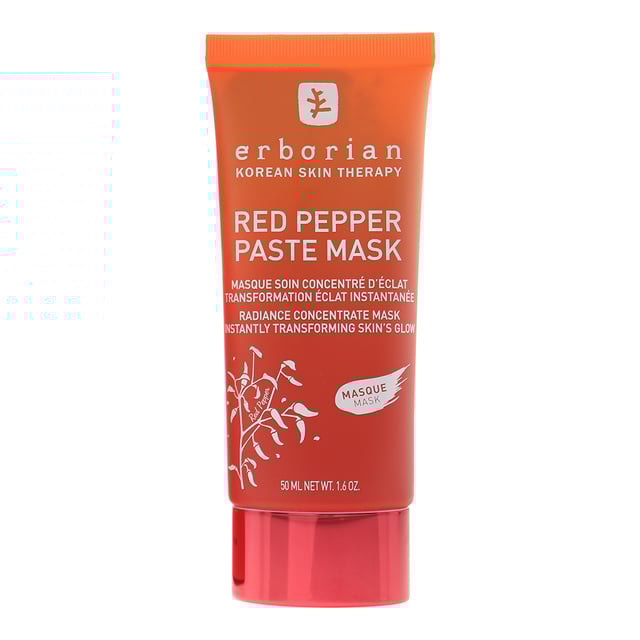 Erborian Red Pepper Paste Mask is a creamy concentrated face mask infused with red pepper fruit extract to revitalize and energize. Its nourishing formula restores radiance, leaving your complexion visibly brighter, smoother, and full of vitality. Perfect for an instant luminosity boost.