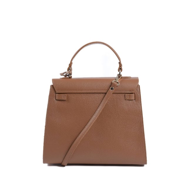 By: V Italia - Detail: BG12010 DOLLARO CUOIO SCURO - Colour: Tan - Composition: 100% Leather - Measures: 32x15x26 cm - Made: ITALY