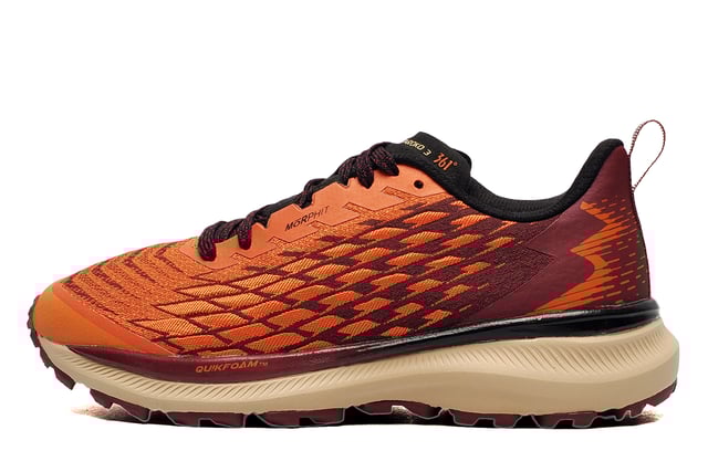 If you're looking for a top-tier trail running shoe that offers exceptional value, the 361 Taroko 3 is an outstanding choice. This durable and ultra-comfortable shoe is crafted to provide enhanced support and superior cushioning, making it ideal for trail runners of all levels. Built to withstand the rigors of rugged terrain and long-distance trail runs, it ensures stability and a plush feel underfoot. The Taroko 3 features a cutting-edge double-layer textile and mesh upper, while the MORPHIT lacing system is designed to adapt to various foot shapes for a secure fit. An anatomically designed tongue reduces pressure across the top of the foot, and a full-length QU!KFOAM midsole combined with a padded heel and ankle collar ensures a luxurious fit that's easy to slip on and off. The durable lugged rubber outsole enhances grip on uneven surfaces, providing the traction and precision needed to tackle challenging trails with confidence and speed.

- Textile / Double-layer mesh mix upper enhances breathability
- Anatomical pressure free tongue design
- Soft textile lining for comfortable fit and feel
- Contoured heel design
- MORPHIT supportive and contoured fit system
- Heel pull tab for easy slip-on fit
- Toe bumper for added safety
- Perfect fit lace up closure
- OrthoLite comfort cushioned insole
- QU!KFOAM and EVA rubber blend midsole
- Durable treaded outsole
- 361 branding