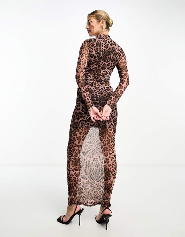 Leopard print dress miss selfridge outlet