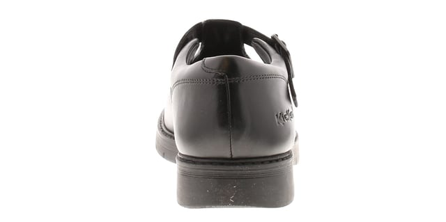 Kickers Womens School Shoes Finley T Bar Leather Buckle Black. Leather Upper. Pu Lining. Rubber Sole. Footwear Formal.