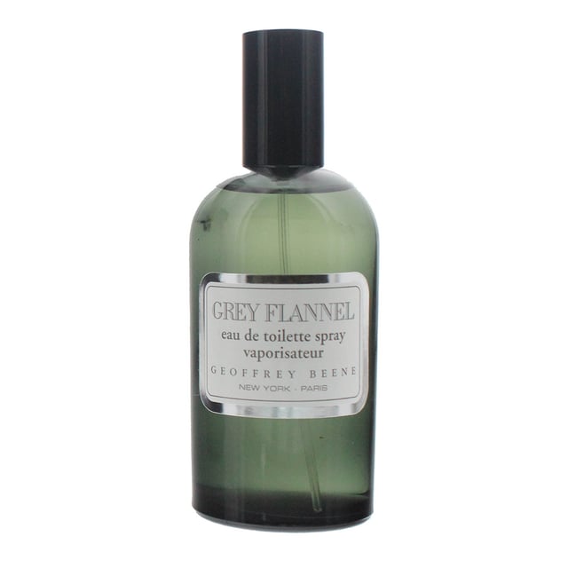 Grey Flannel by Geoffrey Beene is an oriental woody fragrance for men. Top notes: galbanum, Neroli, petitgrain, bergamot, lemon. Middle notes: mimosa, iris, violet, sage, rose, geranium, narcissus. Base notes: tonka bean, almond, oakmoss, vetiver, cedar. Grey Flannel was launched in 1975.