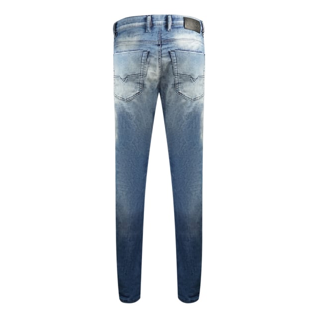 Diesel Krooley-X-T 0099Q Jogg-Jeans. Diesel Krooley-X-T 0099Q Jogg-Jeans. Kordelzug an der Taille. Ausgebleichter Denim-Stil, gebrandetes Abzeichen. Jogg Jeans mit Super Stretch Material, 95% Baumwolle, 3% Polyester, 2% Elasthan. Stil: KROOLEY-X-T 00S2IK-0099Q-01