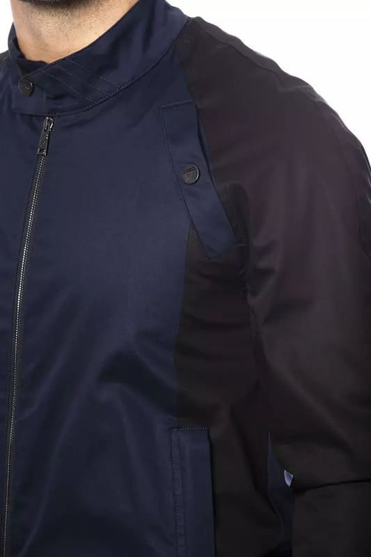 Stylish and versatile Blue Cotton Jacket
  Made from Quality cotton
  Comfortable fit
  Classic bomber style
  Zip-up front
  Ribbed cuffs and hem
  Two side pockets
  Blue color
  Suitable for both casual and dressier occasions
  Designed for men
Material: 97% Cotton 3% Elastane