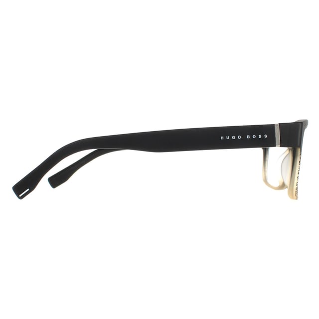 Hugo Boss Rectangular Mens Shaded Grey Texture Glasses