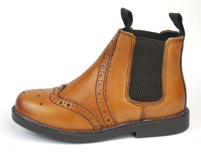 Boys tan chelsea boots top