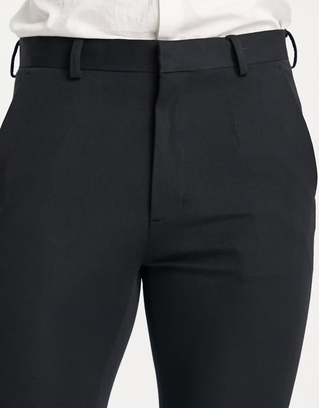 ASOS DESIGN super skinny smart trouser in black