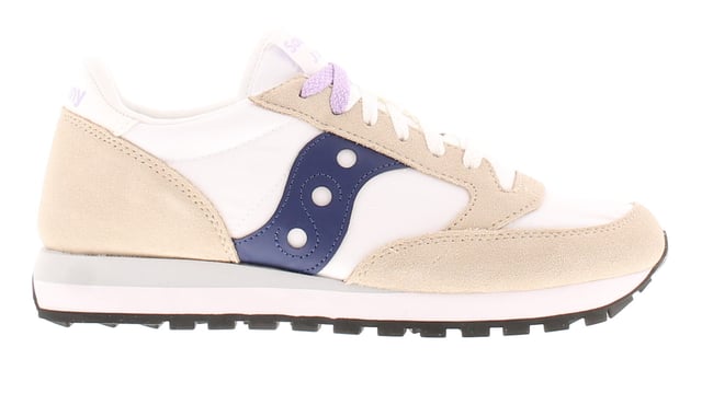 Saucony Womens Trainers Jazz Original Lace Up white beige navy
