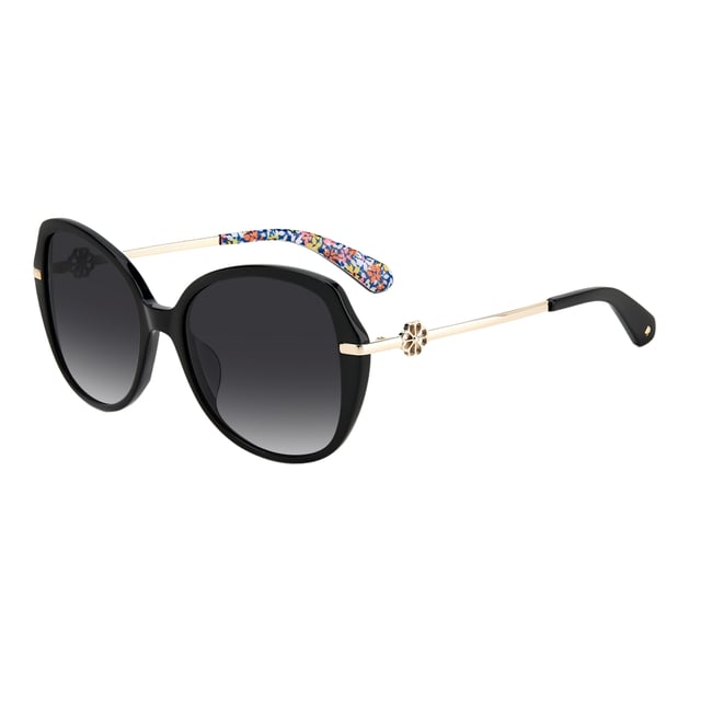 KATE SPADE TALIYAHGS807F woman's sunglass• material: acetate• color: black• size: 57/17/145 mm (lens width / bridge width / temple length)  100% UV PROTECTION