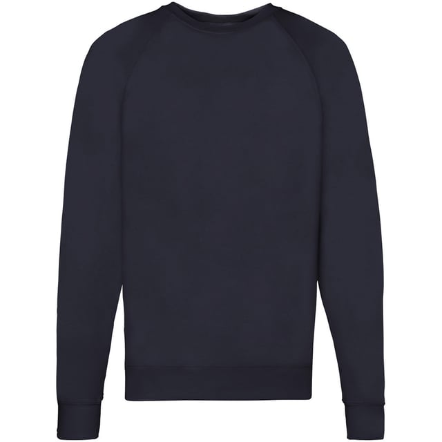 Lightweight unbrushed fleece. Raglan sleeves. Neck, waist and cuff in Cotton/Lycra® rib. Produced using Belcoro® yarn for a softer feel and cleaner printing process. Weight: 240g/m². Fabric: 80% Cotton 20% Polyester. Size: 2XL (Chest To Fit (ins): 47-49). Size: L (Chest To Fit (ins): 41-43). Size: M (Chest To Fit (ins): 38-40). Size: S (Chest To Fit (ins): 35-37). Size: XL (Chest To Fit (ins): 44-46).