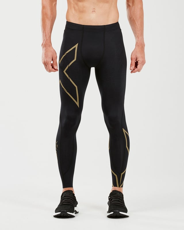 Gold sales compression tights