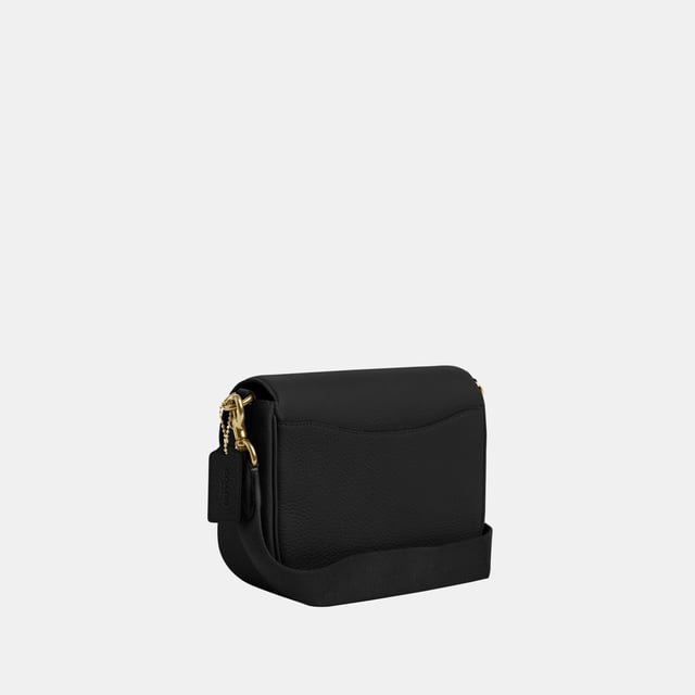 Lux Pebble Leather Amelia Saddle Bag Length 23.5cm,  Width 8.5cm, Height 17.5cm